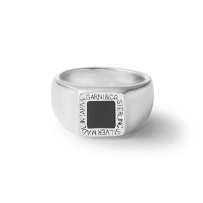Square Onyx Ring | GARNI ONLINE STORE