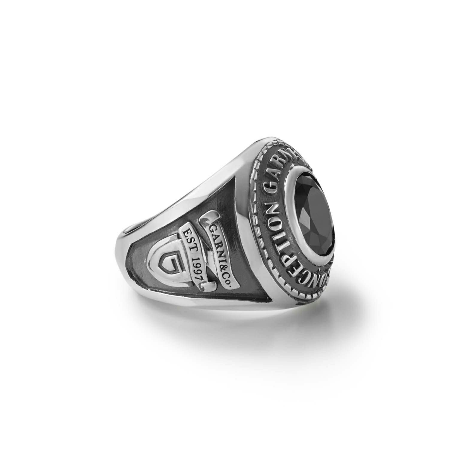 Ism College Ring - L - BLACK | GARNI ONLINE STORE