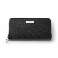 Vine Pattern Zip Long Wallet - BLACK | GARNI ONLINE STORE | ガルニ