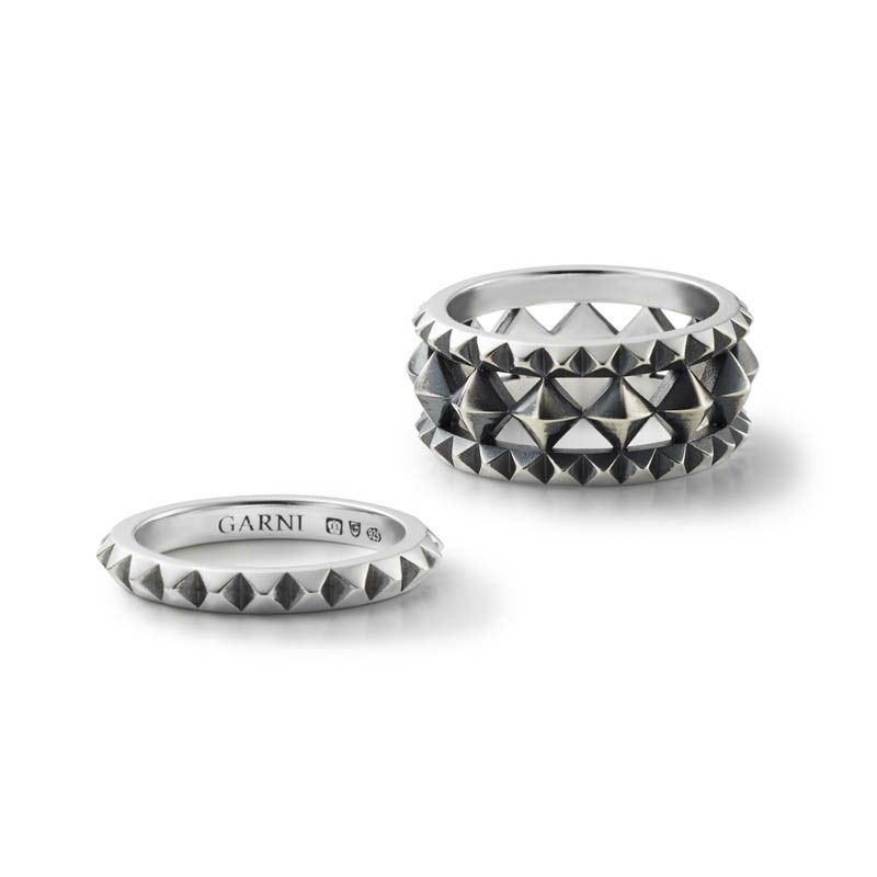 Multiple Studs Ring - S | GARNI ONLINE STORE