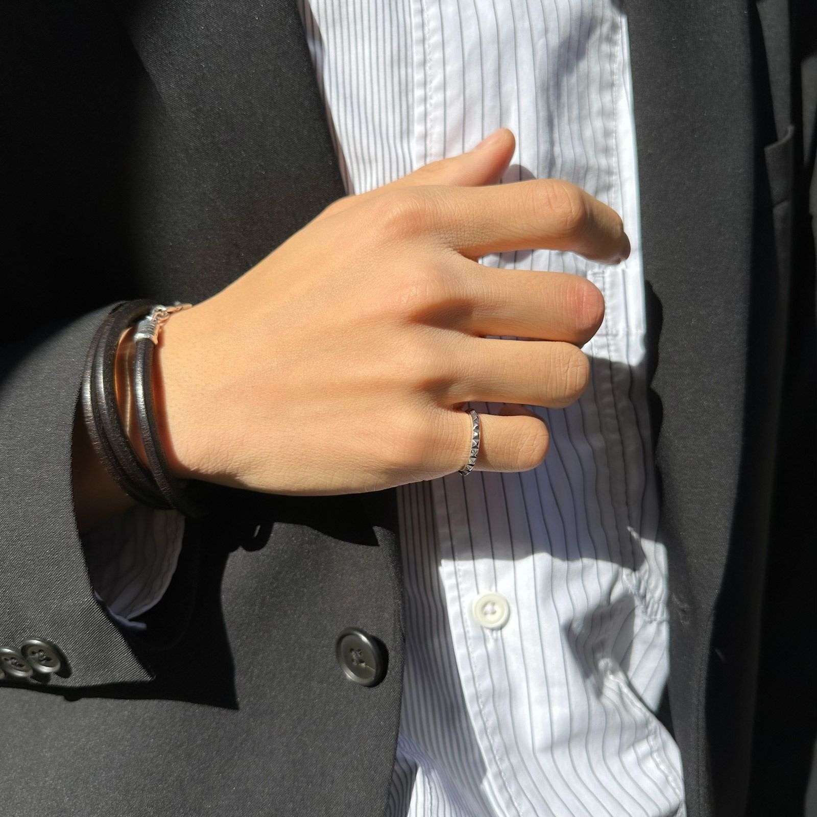 Multiple Studs Ring - S | GARNI ONLINE STORE