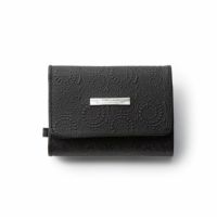 Vine Pattern Three Fold Wallet - BLACK | GARNI ONLINE STORE