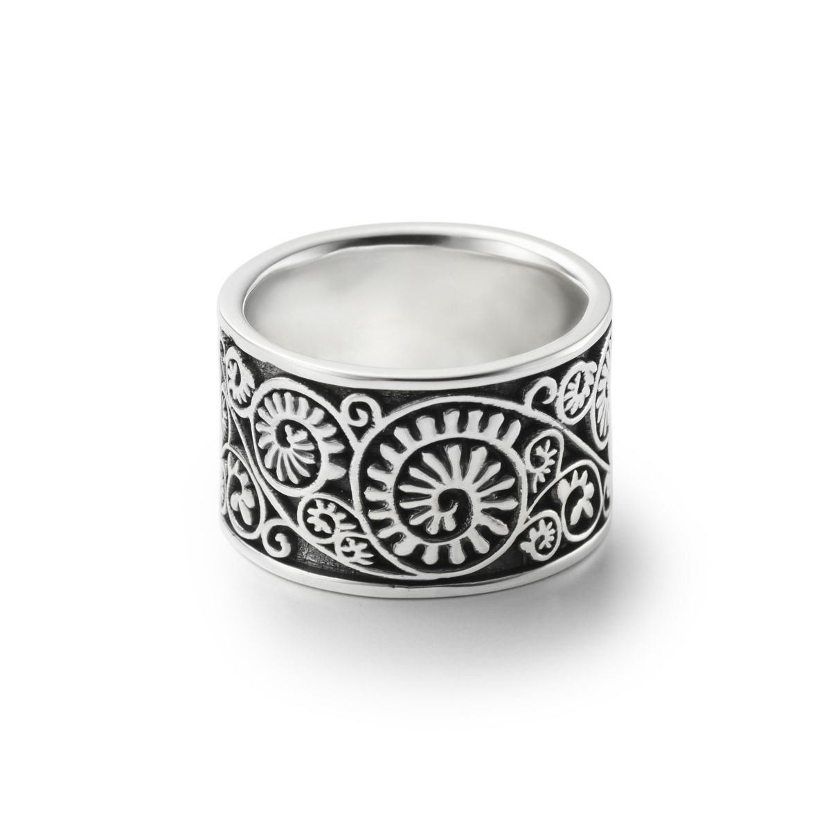 Vine Pattern Ring - BLACK | GARNI ONLINE STORE