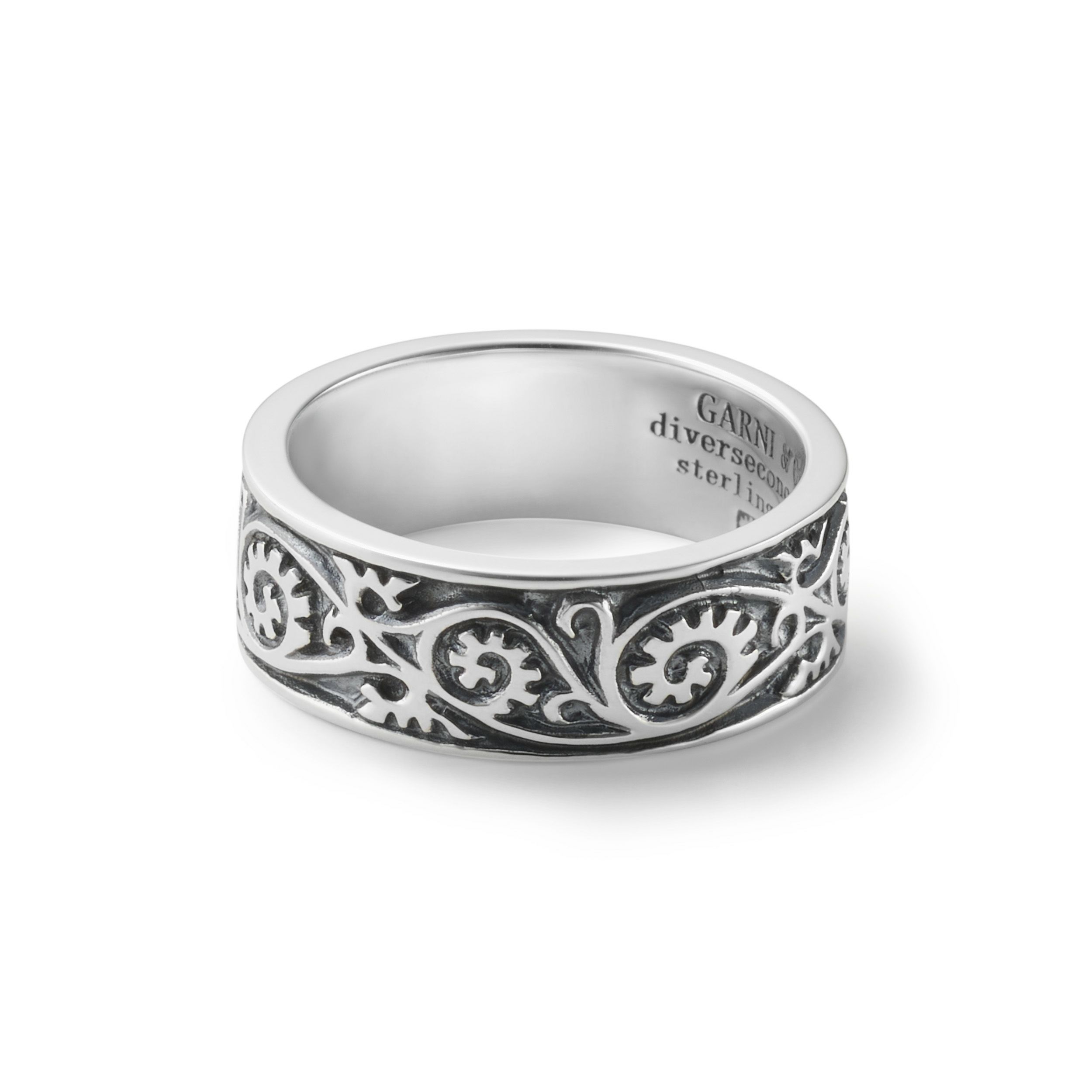 Vine Pattern Ring - Light - BLACK | GARNI ONLINE STORE