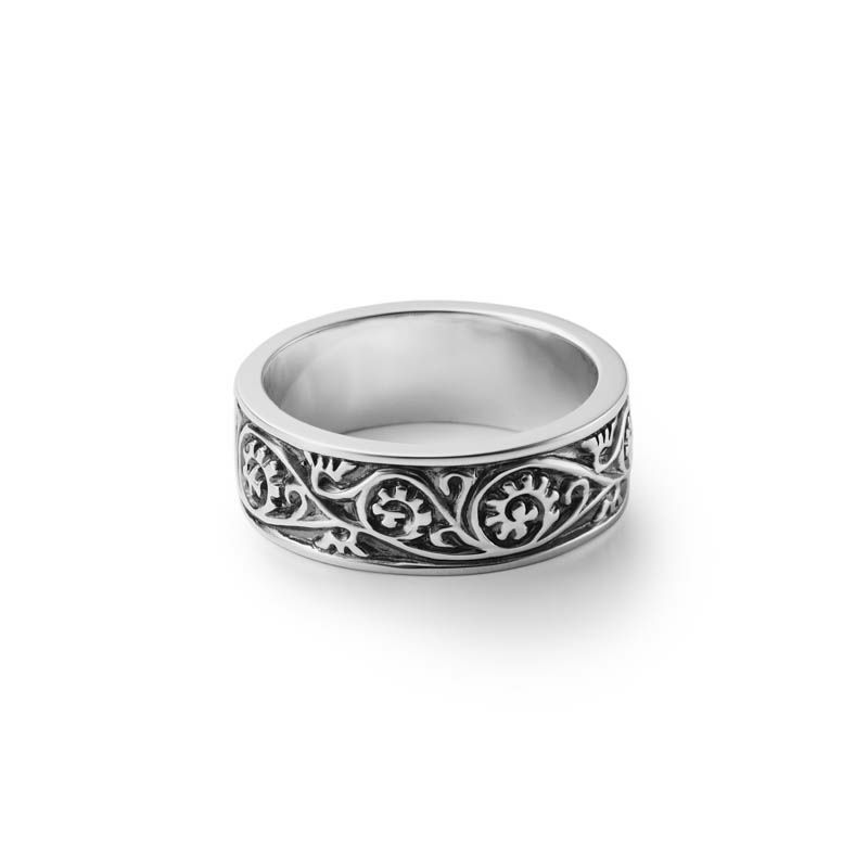 Vine Pattern Ring - Light - BLACK | GARNI ONLINE STORE