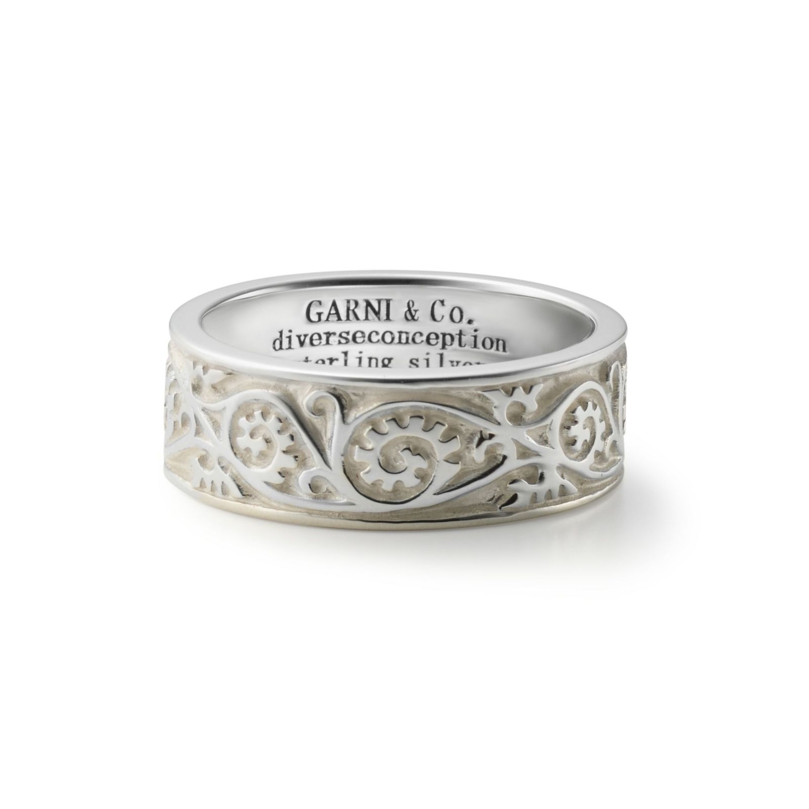 Vine Pattern Ring - Light - WHITE | GARNI ONLINE STORE