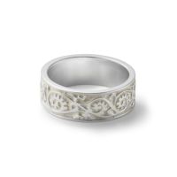 Vine Pattern Ring - Light - WHITE | GARNI ONLINE STORE