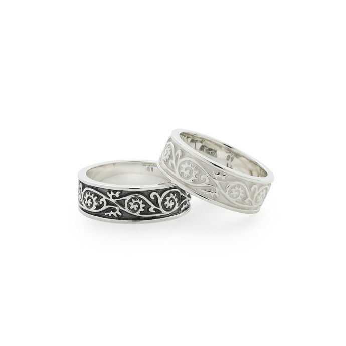 Vine Pattern Ring - Light - BLACK | GARNI ONLINE STORE