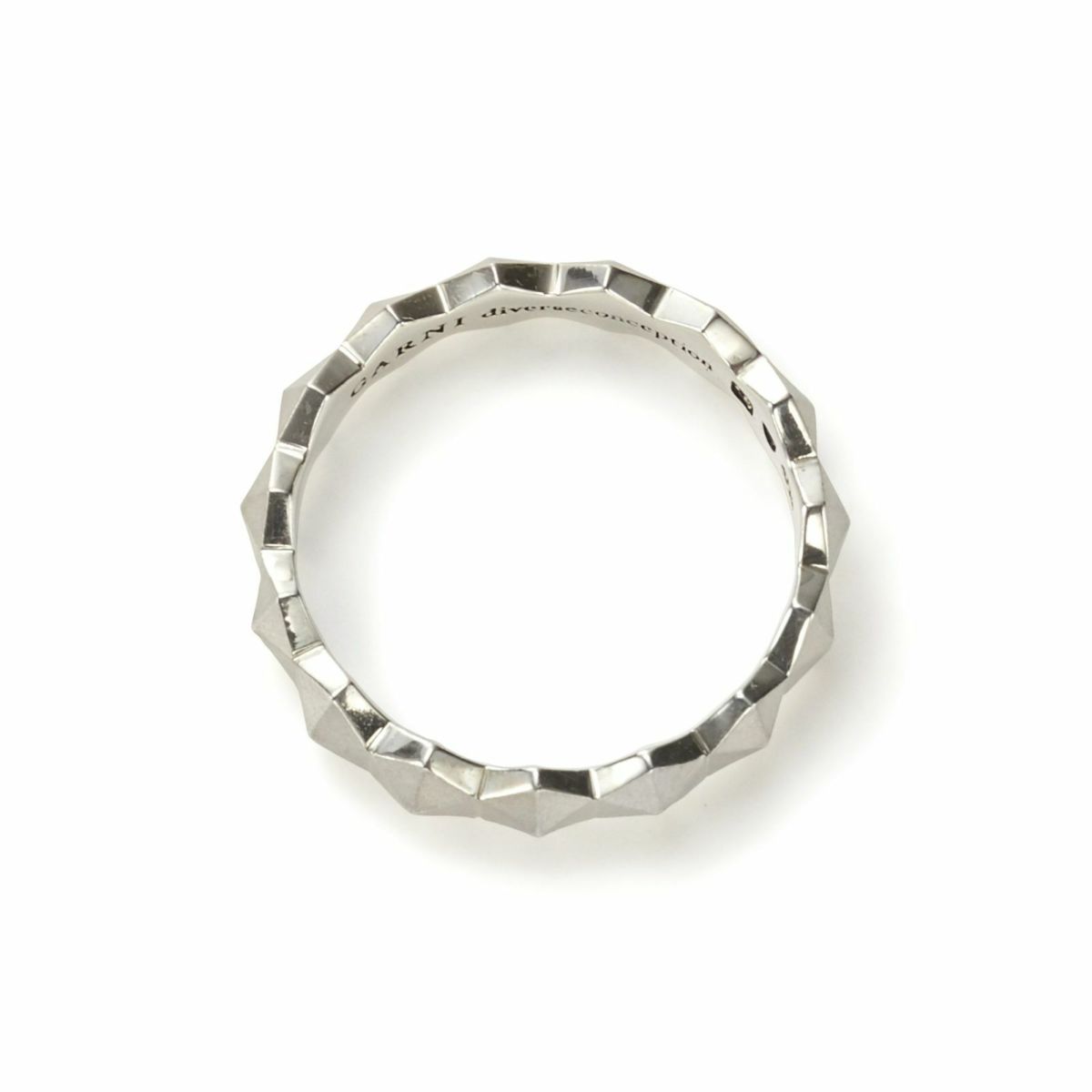 GARNI - Honeycomb Studs Ring - L / シルバー | Tempt