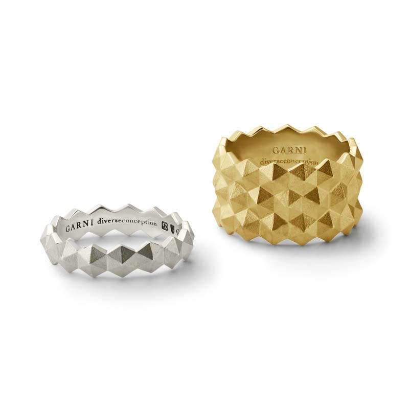Honeycomb Studs Ring - S | GARNI ONLINE STORE