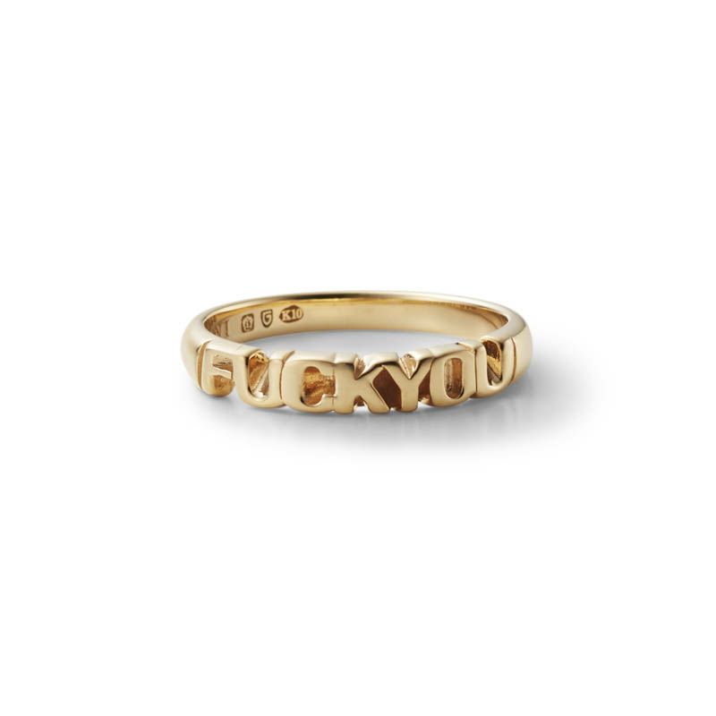 BlackWeirdos × GARNI」K10 FUCKYOU Ring | GARNI ONLINE STORE