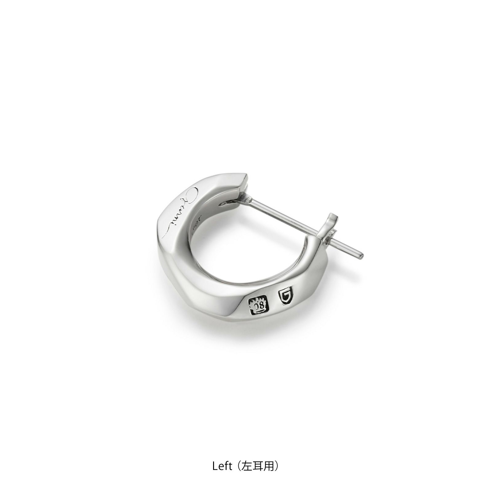GARNI ガルニ　クロッケリー　フープピアス　両耳用　シルバー925 本体のみ Crockery Pierce - L [2 pcs set] | GARNI ONLINE STORE