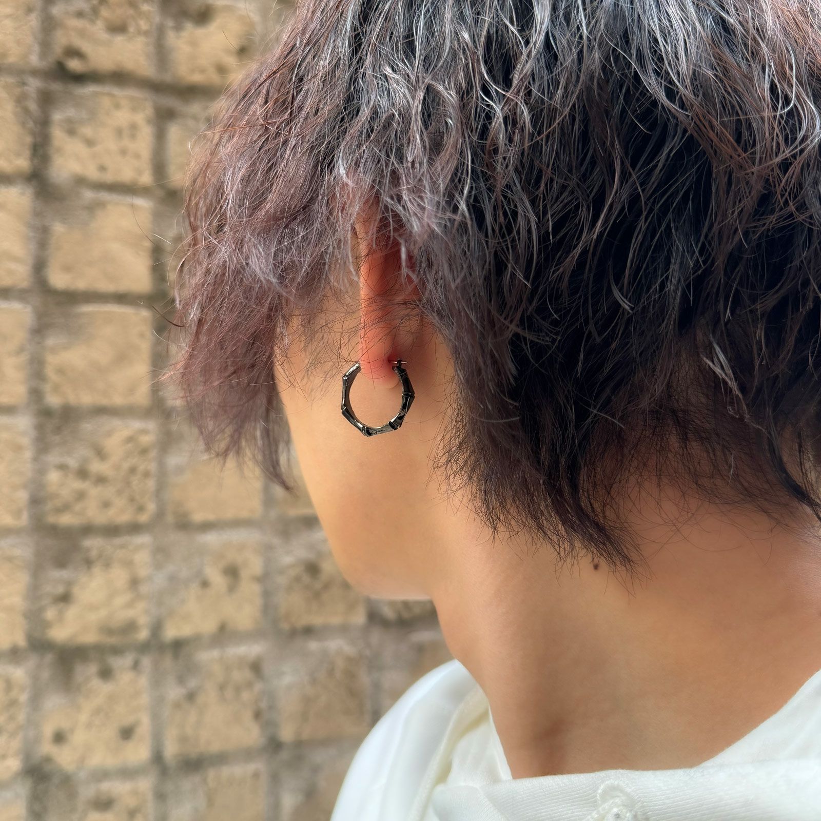 アクセサリー GARNI Crockery Bamboo Pierce - L GARNI - 【残り一点】Crockery Bamboo Pierce(SILVER) | ACRMTSM
