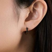 GARNI ガルニ フープピアス ブラック GARNI - 【取り寄せ】【片耳用】フープピアス / Eternal Pierce