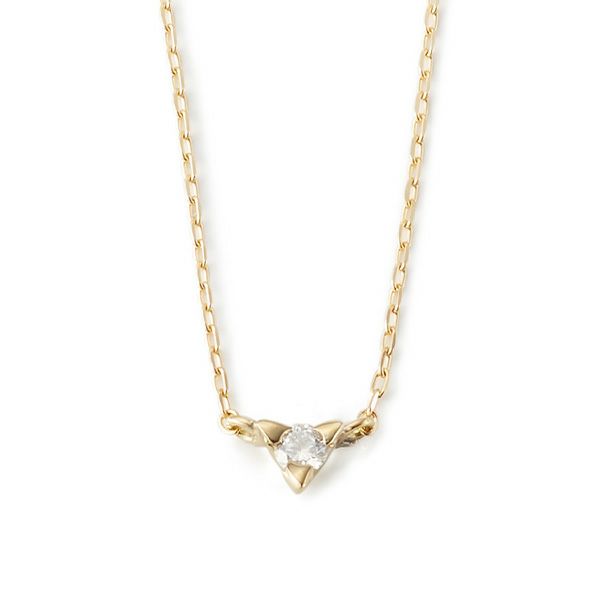 K18 Triangle Dia Necklace | GARNI ONLINE STORE