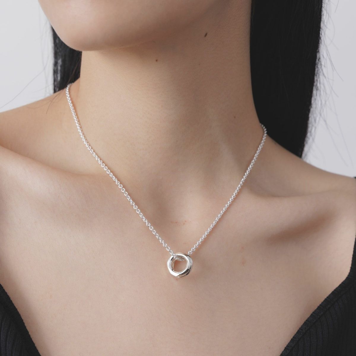 GARNI】 Crockery Double Ring Pendant