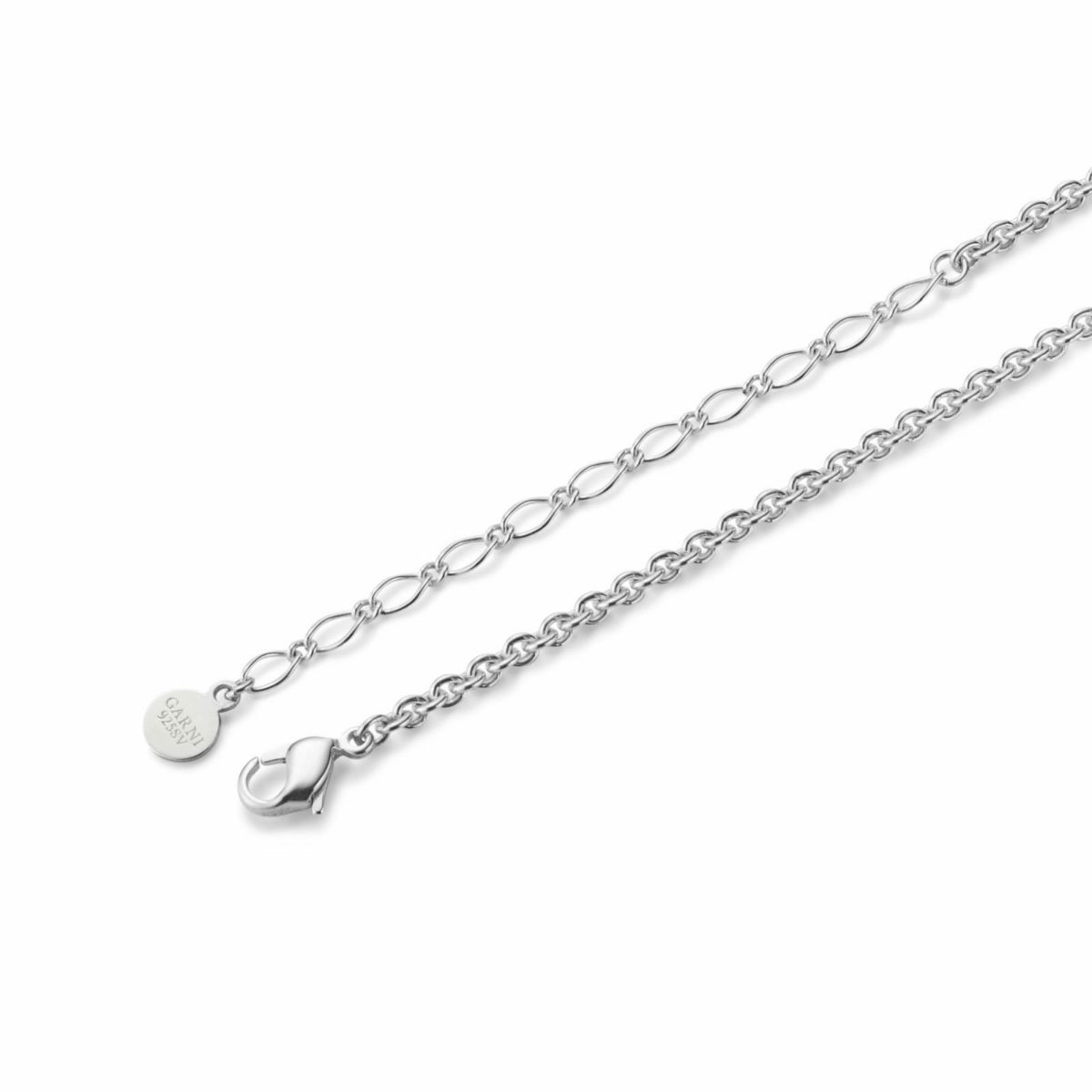美品 GARNI クロッケリーネックレス シルバー925 ブランド袋付き GARNI - 美品 GARNI クロッケリーネックレス シルバー925