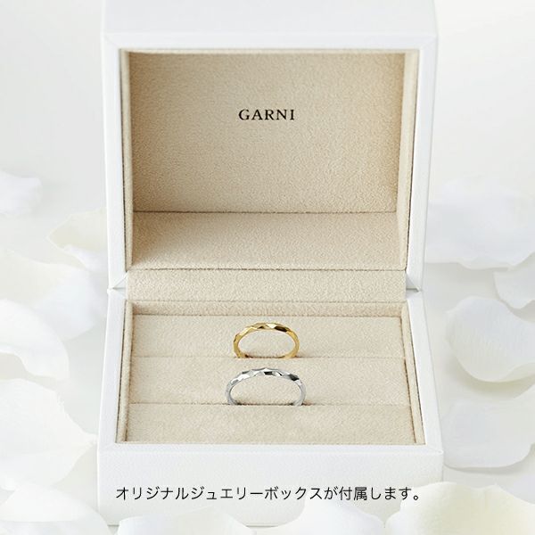 桜舞う季節 GARNI ガルニ プラチナ ダイヤモンドリング | hostland.co.il