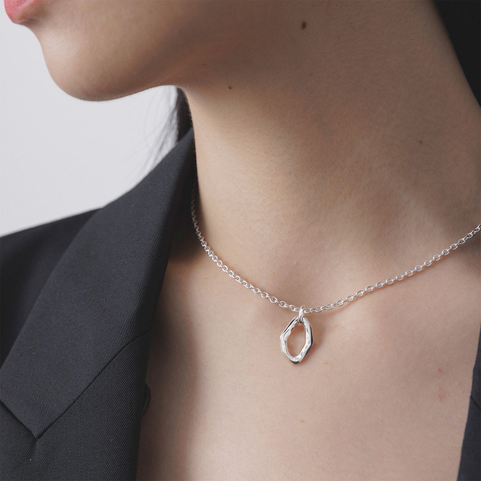Crockery Ring Pendant - M / S [2 pcs set] | GARNI ONLINE STORE