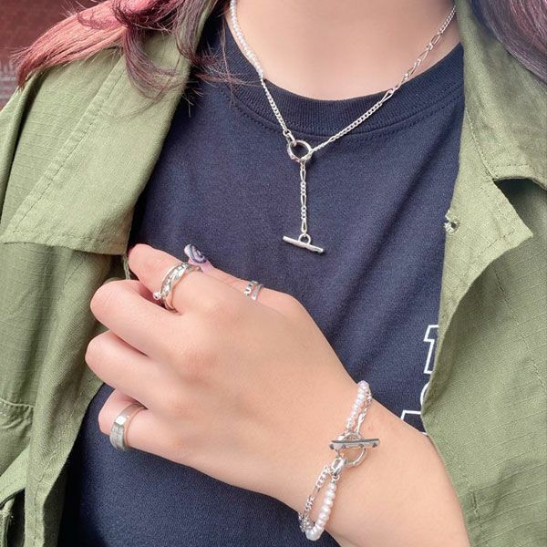 Clash Mix Chain Bracelet | GARNI ONLINE STORE 