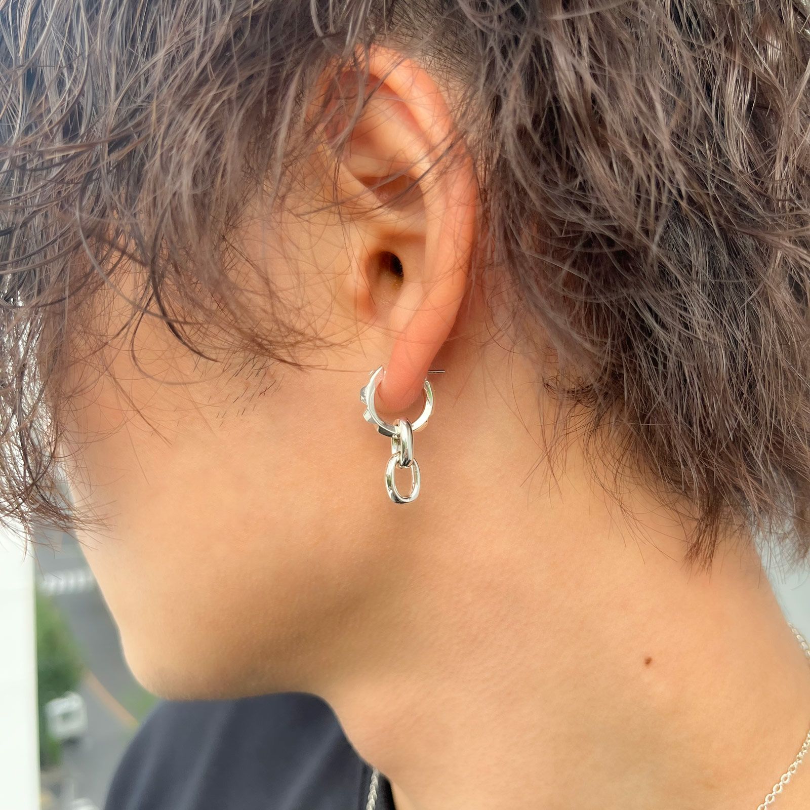 galcia ガルシア ホースシュー 入りこん ピアス SILVER 925 K18