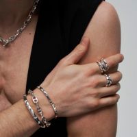 ガルニ Clash Bangle クラッシュバングル S GARNI - 【お取り寄せ注文可能】Clash Chain Bracelet_S