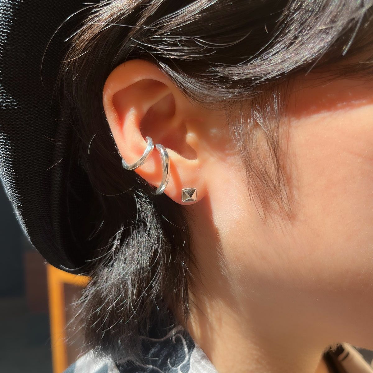 一部予約販売中 GARNI Pierce(BLACK) Round Stone ガルニ Pierce BLACK