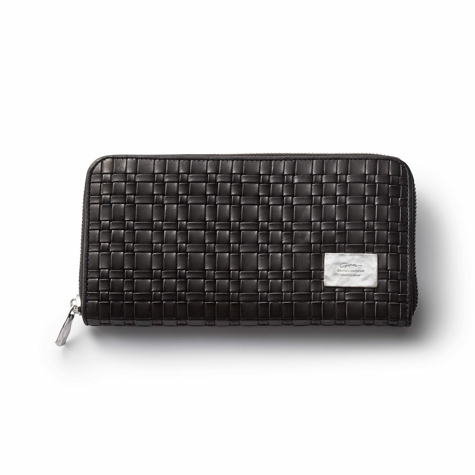 Weave Zip Long Wallet - BLACK | GARNI ONLINE STORE