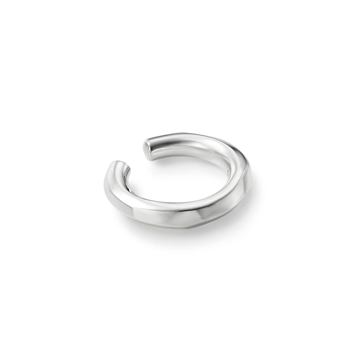 Crockery Hoop Ear Cuff - S - SILVER