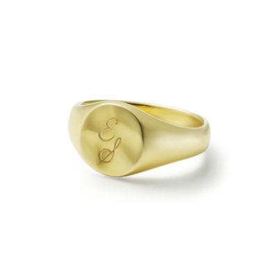 K18 Signet Ring - No.1 | GARNI ONLINE STORE