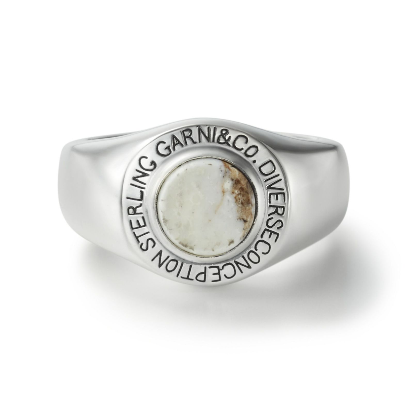 Round Stone Ring - L | GARNI ONLINE STORE