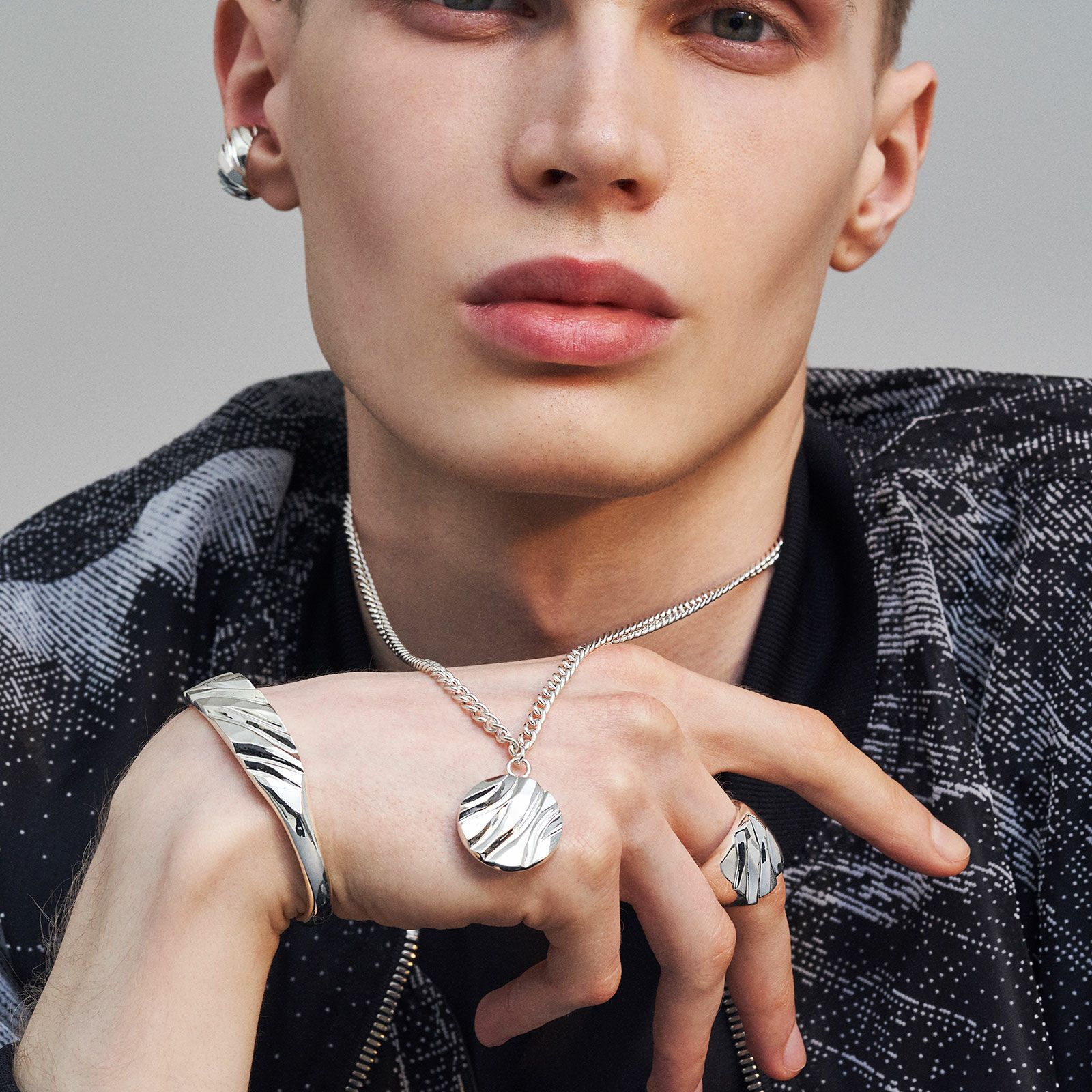 GARNI◇ネックレス⁄SILVER⁄SLV⁄トップ有⁄メンズ GARNI◇ネックレス/SILVER/