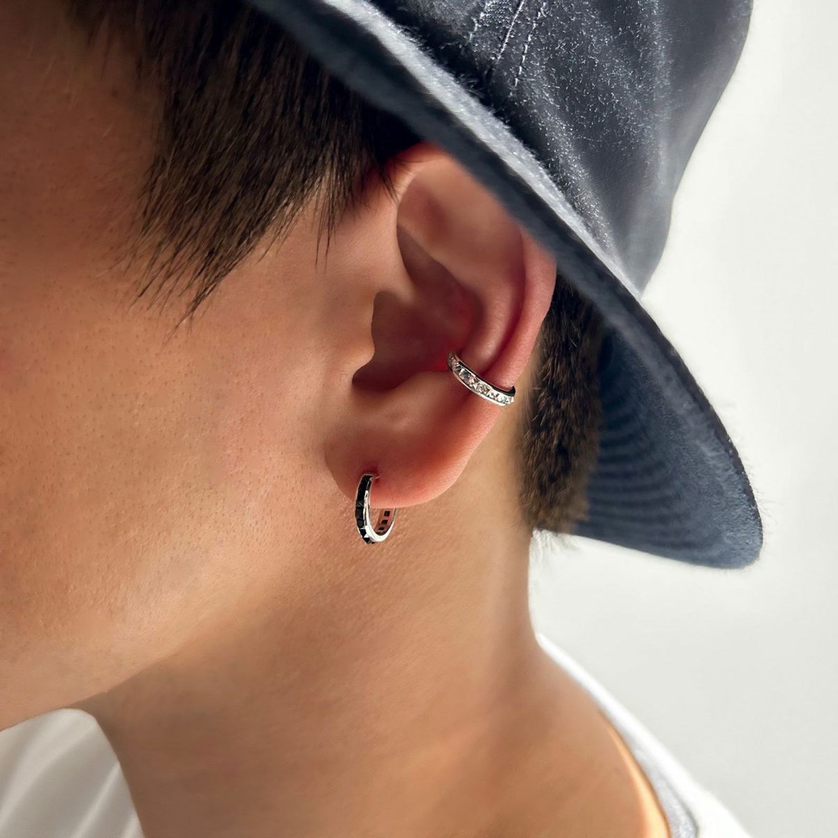 Reverse Hoop Pierce - SILVER | GARNI ONLINE STORE