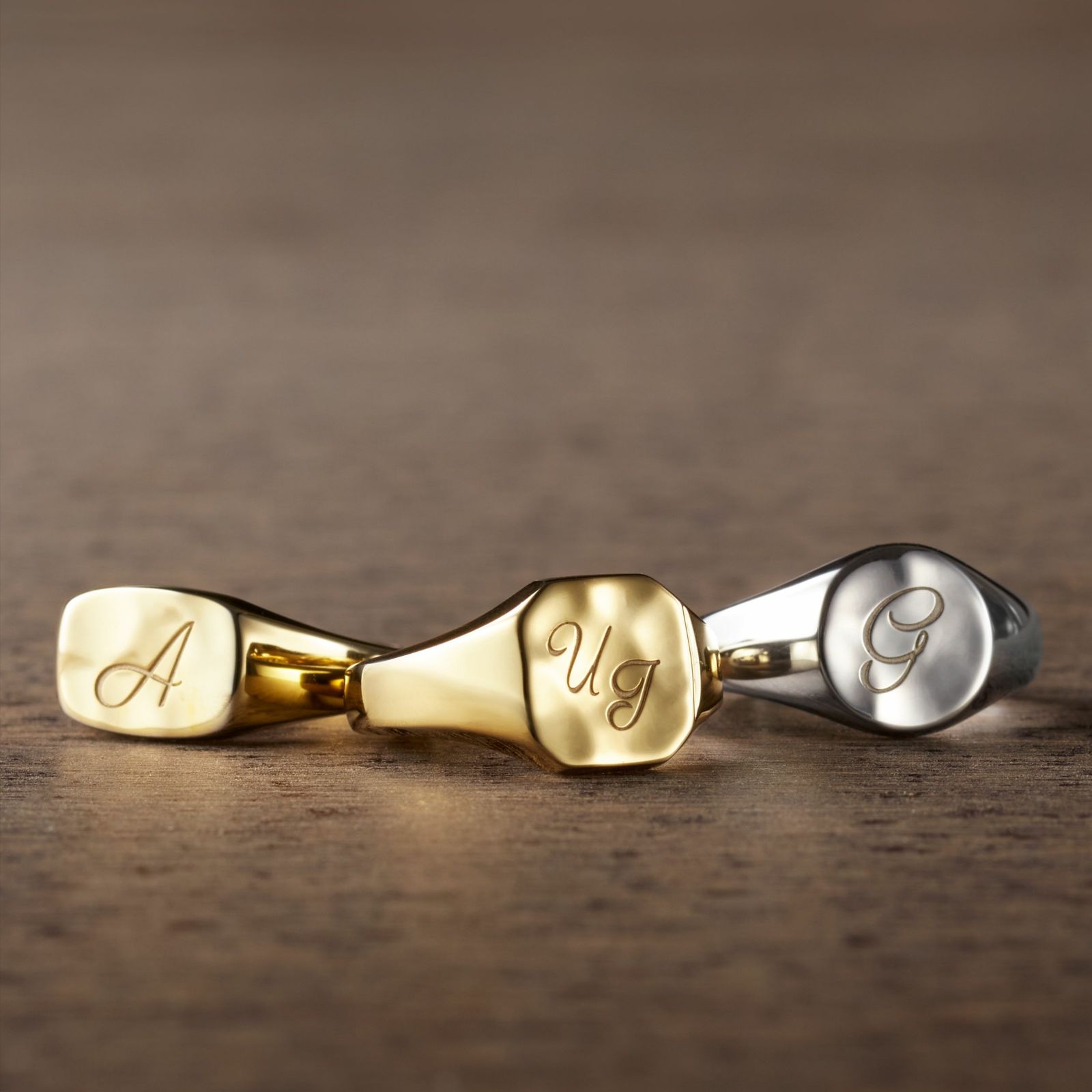 K18 Signet Ring - No.2 | GARNI ONLINE STORE