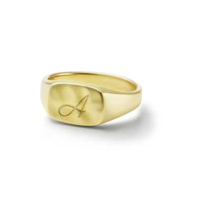 K18 Signet Ring - No.2 | GARNI ONLINE STORE