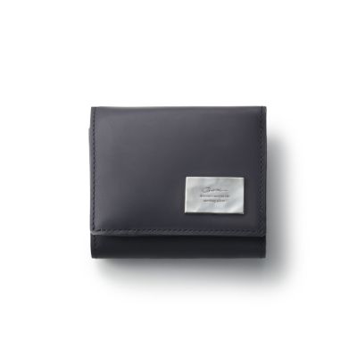 Rubber Mini Fold Wallet - BLACK | GARNI ONLINE STORE