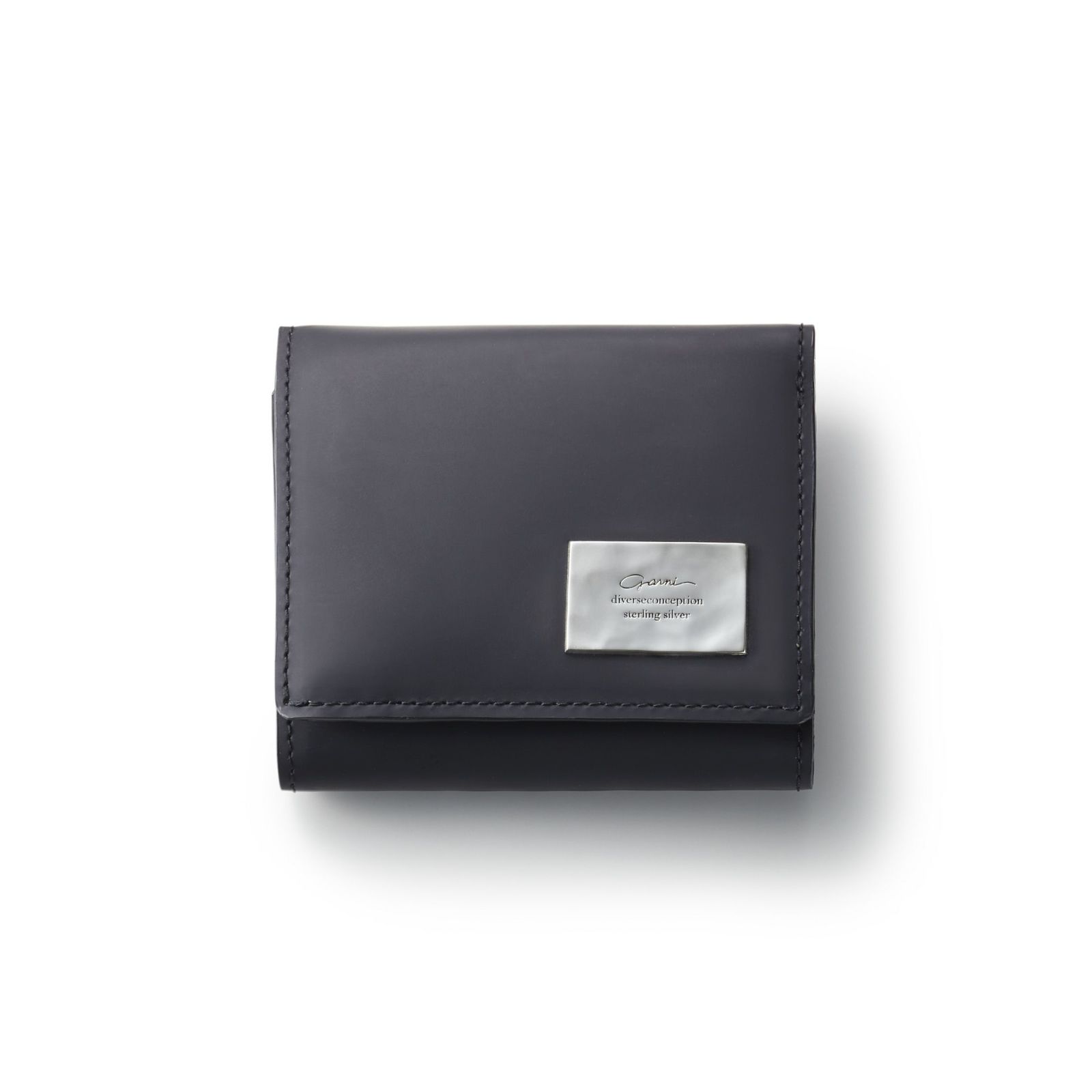 Rubber Mini Three Fold Wallet - BLACK | GARNI ONLINE STORE