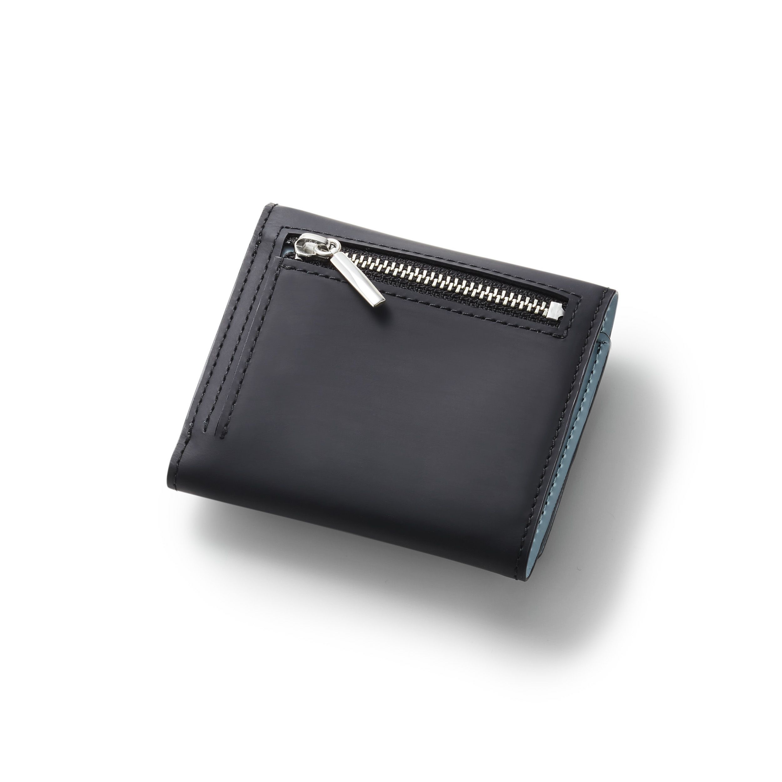 Rubber Mini Three Fold Wallet - BLACK | GARNI ONLINE STORE