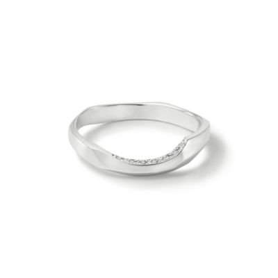 Chip Ring - M with dia・プラチナ