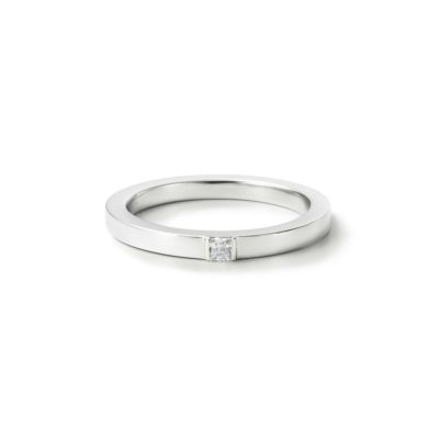 Square Dia Ring・プラチナ
