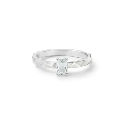 Quon Square Ring・プラチナ