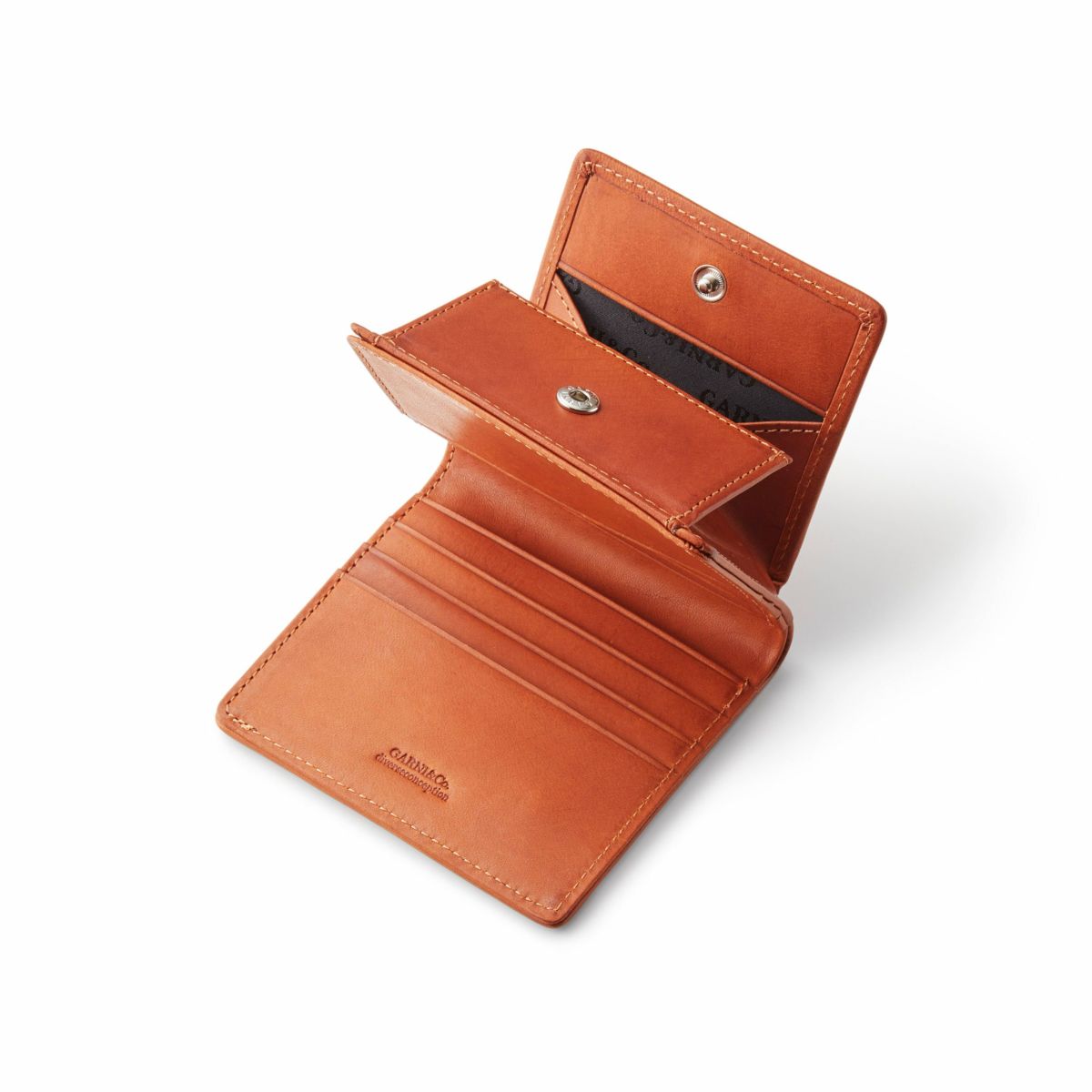 Vine Pattern Mini Fold Wallet - BROWN | GARNI ONLINE STORE