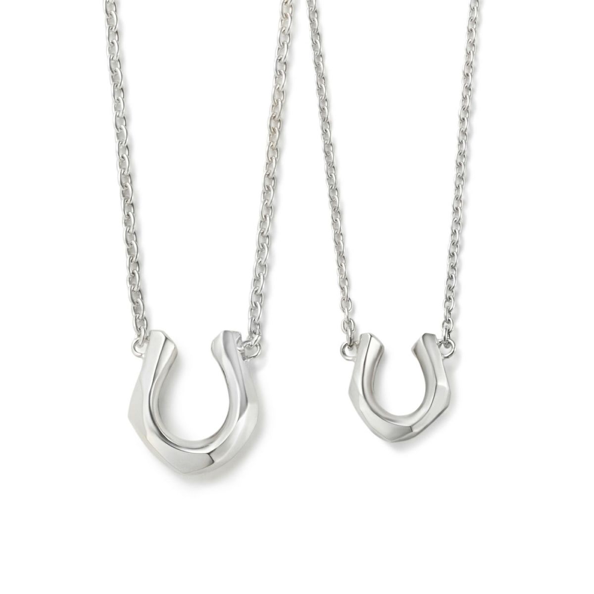 Crockery Horseshoe Pendant [2 pcs set]・ペアネックレス | GARNI