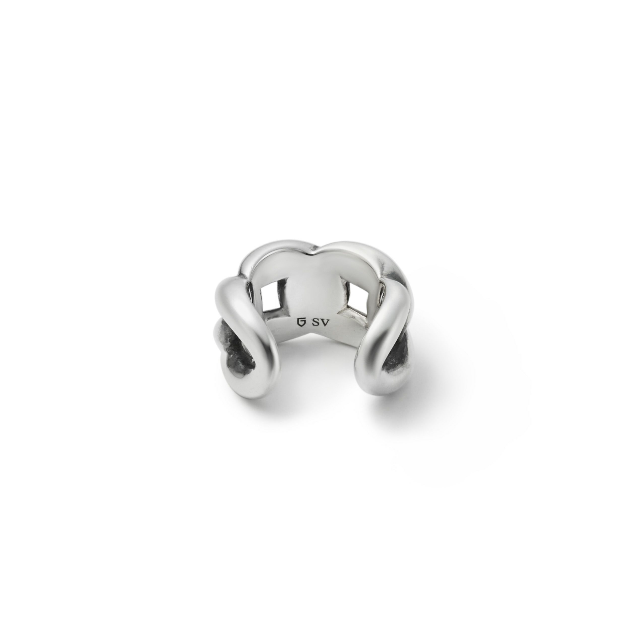 Curb Chain Ear Cuff - SILVER | GARNI ONLINE STORE