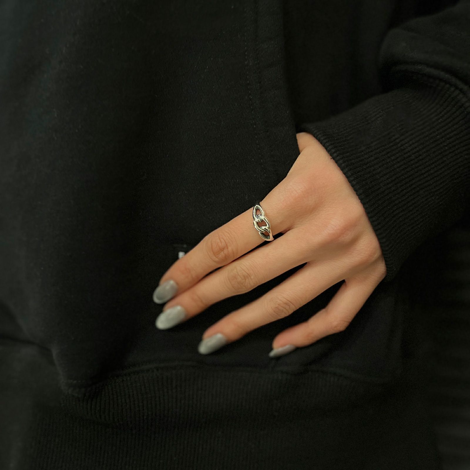 アクセサリー GARNI Curb Chain Ring - L Curb Chain Ring - L | GARNI ONLINE STORE