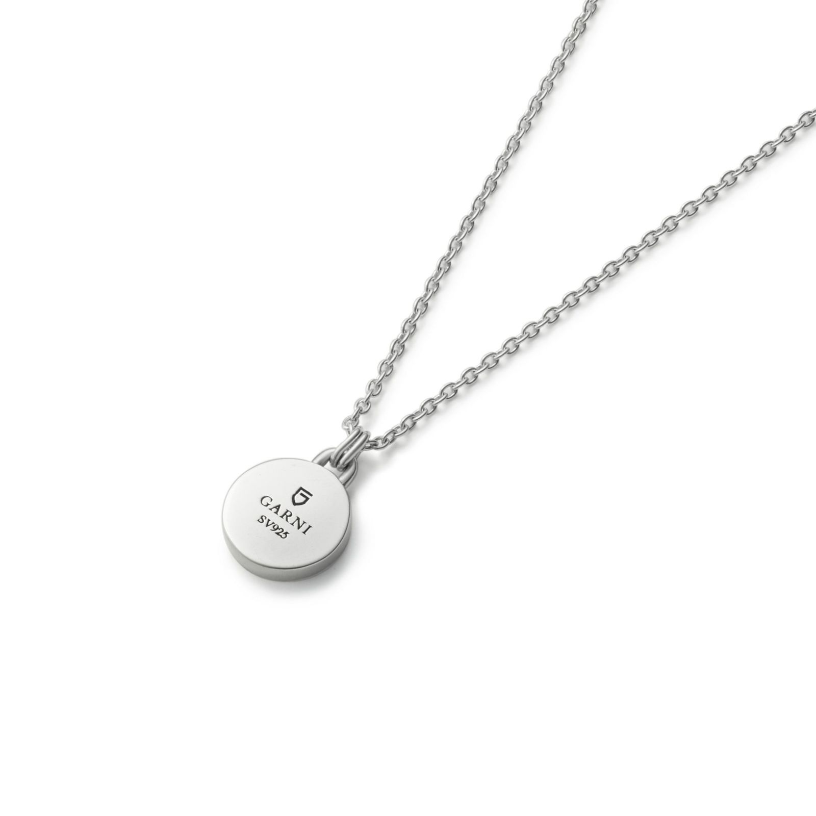 ガルニ　シルバー ペンダント ネックレス　S Engrave Coin Pendant - S | GARNI ONLINE STORE