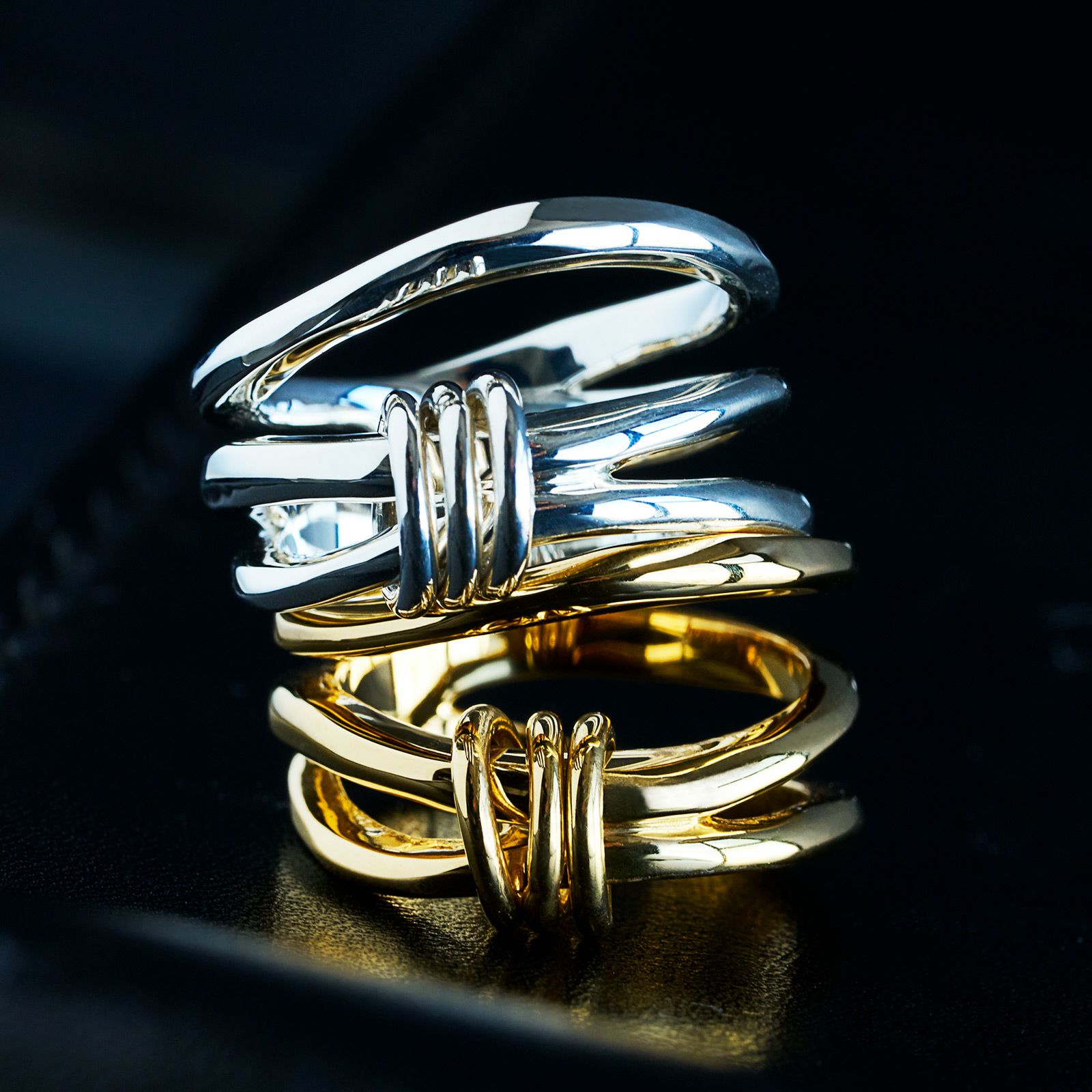 Grace Plus Triple Ring - GOLD | GARNI ONLINE STORE