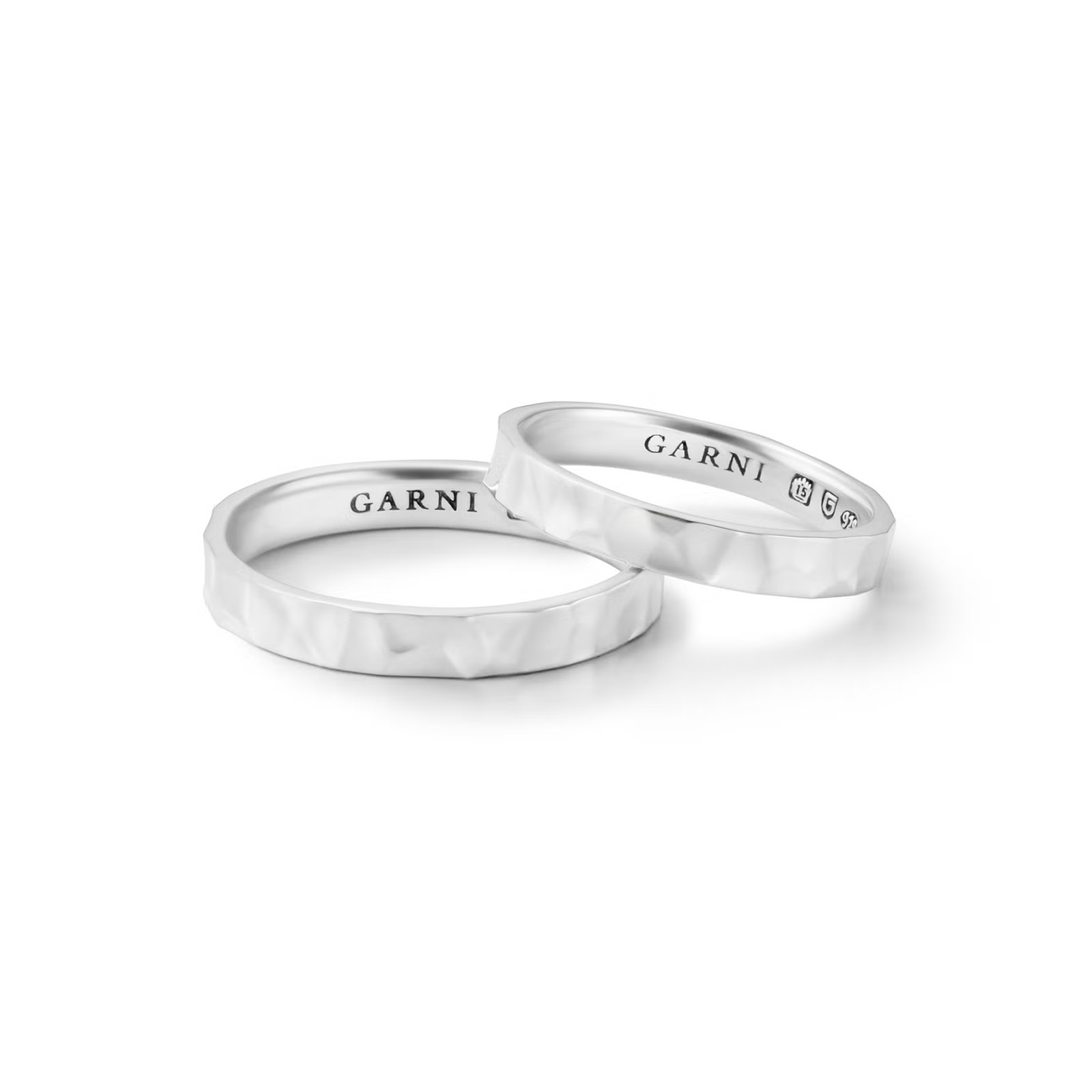 Garni シルバーリング　2個セット 楽天市場】garni 2連の通販