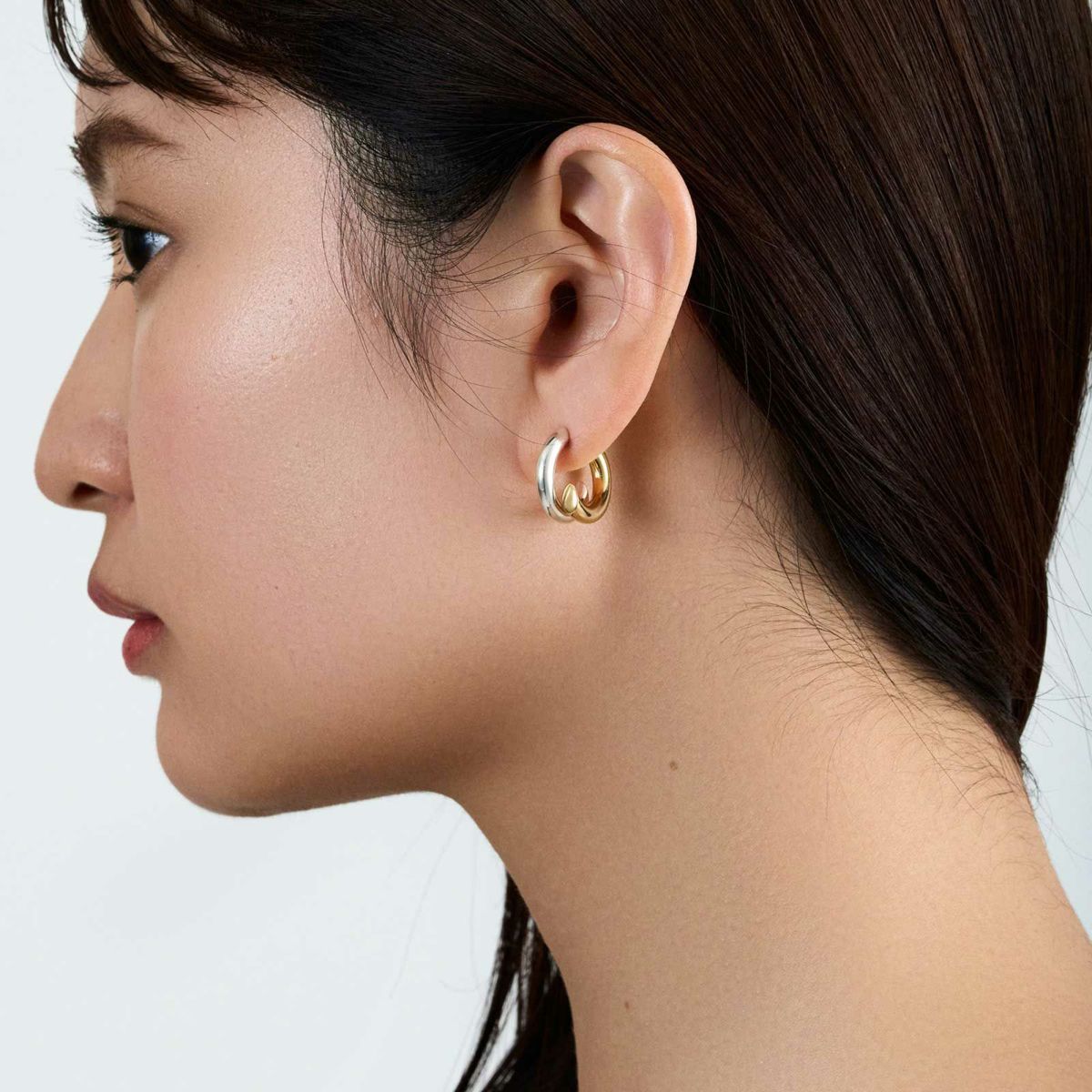 GARNI ピアス Intersect Hoop Pierce - Combi | GARNI ONLINE STORE
